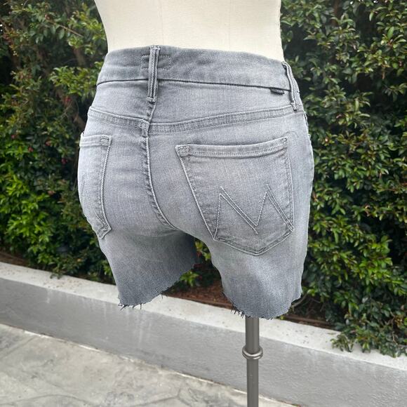 Mother Looker Supermoon Gray Black Cutoff Denim Shorts Women’s 26 - Picture 1 of 9
